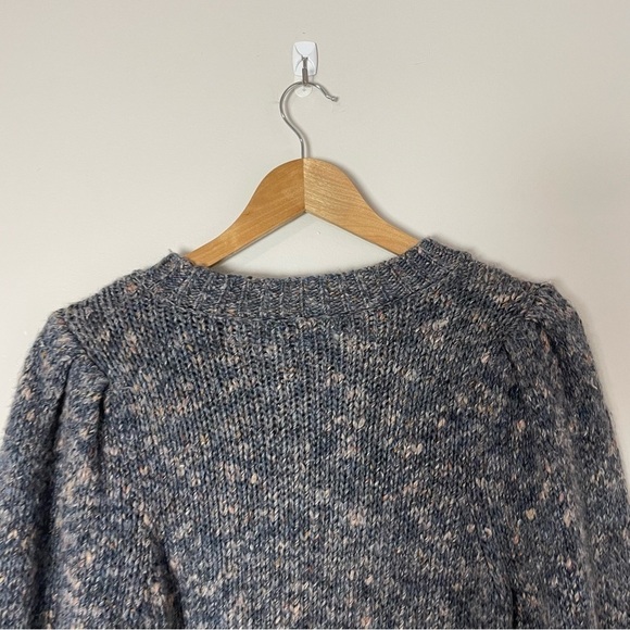[Madewell] Women's Gray Speckled Pink Pullover Sweater Wool Blend - Picture 8 of 8